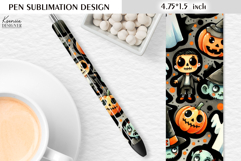 Watercolor Funny Halloween Pattern|Pen Sublimation Product Image 1