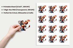 Halloween Sticker, Devil Girl Sticker, Sexy Demon PNG, Pinup Halloween Sticker, Gothic Halloween PNG, Retro Pinup Demon, Spooky Sticker Design, Halloween PNG, Printable Halloween Stickers, Cricut Halloween Design