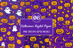 Halloween Pumpkin Paper Background Product Image 1