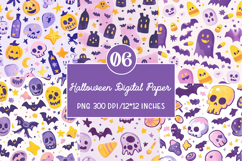 Halloween Digital Paper Background Product Image 1