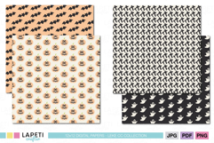 halloween digital paper bats pumpkins ghosts crosses
