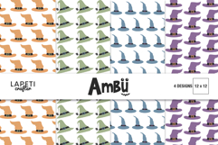 halloween digital paper pattern