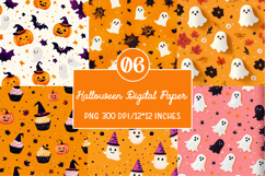 Halloween Digital Papers, seamless pattern backgrounds Product Image 1