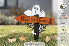 Halloween Directional Signs Bundle Laser Cut. Halloween SVG Product Image 12