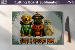 Halloween Dog Cutting Board | Glass Kitchen Chopping Board Product Image 1