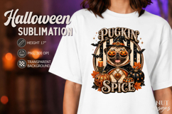 Pet Halloween Pugkin Spice Halloween sublimation Pug Product Image 1