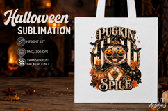 Pet Halloween Pugkin Spice Halloween sublimation Pug Product Image 3