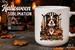 Pet Halloween sublimation Border Collie dog with sunglasses Product Image 2
