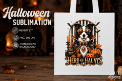 Pet Halloween sublimation Border Collie dog with sunglasses Product Image 3