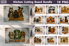 Glass Kitchen Halloween Dog Cutting Board Bundle Product Image 1