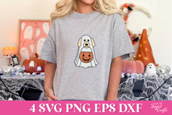 Cute Halloween Ghost Dogs SVG Pack Product Image 5