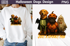 Halloween Dogs T Shirt | Just a Spooky Paw Product Image 1