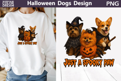 Halloween Dogs T Shirt | Just a Spooky Paw Product Image 1