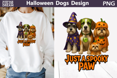 Halloween Dogs T Shirt | Just a Spooky Paw Product Image 1