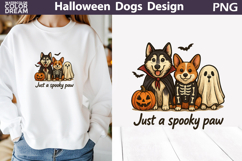Halloween Dogs T Shirt | Just a Spooky Paw Product Image 1