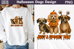 Halloween Dogs T Shirt | Just a Spooky Paw Product Image 1