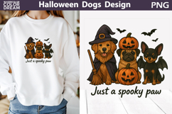 Halloween Dogs T Shirt | Just a Spooky Paw Product Image 1