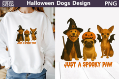 Halloween Dogs T Shirt | Just a Spooky Paw Product Image 1