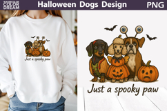 Halloween Dogs T Shirt | Just a Spooky Paw Product Image 1