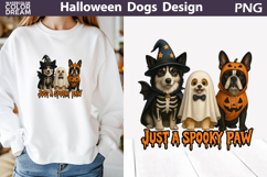 Halloween Dogs T Shirt | Just a Spooky Paw Product Image 1