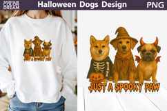 Halloween Dogs T Shirt | Just a Spooky Paw Product Image 1