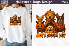 Halloween Dogs T Shirt | Just a Spooky Paw Product Image 1