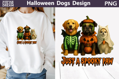 Halloween Dogs T Shirt | Just a Spooky Paw Product Image 1