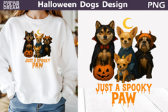 Halloween Dogs T Shirt | Just a Spooky Paw Product Image 1
