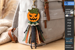 Halloween Keychain Laser Cut | Spooky Doll Head Charm | CNC Product Image 1
