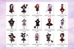 Halloween Dolls Witch Clipart Bundle Gothic Clipart PNG