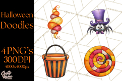 Halloween Doodles PNG Clip Art Product Image 1