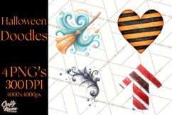 Halloween Doodles PNG Clip Art Product Image 1