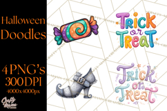 Halloween Doodles PNG Clip Art Product Image 1