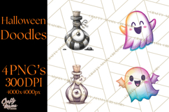 Halloween Doodles PNG Clip Art Product Image 1
