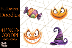 Halloween Doodles PNG Clip Art Product Image 1