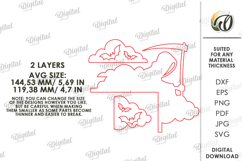Halloween Door Corner Laser Cut. Home Decor SVG. Grim reaper Product Image 2