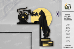 Halloween Door Corner Laser Cut. Halloween Decor SVG Product Image 1