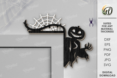 Halloween Door Corners Bundle Laser Cut. Halloween Decor SVG Product Image 5
