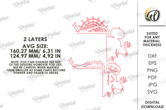 Halloween Door Corner Laser Cut. Halloween Decor SVG Product Image 2