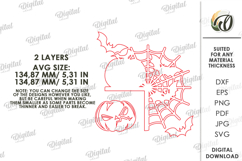 Halloween Door Corner Laser Cut. Halloween Decor SVG Product Image 2