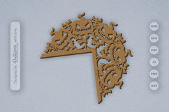 Halloween Door Corner Laser Cut SVG Product Image 2