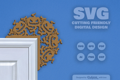 Halloween Door Corner Laser Cut SVG Product Image 3