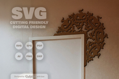 Halloween Door Corner Laser Cut SVG Product Image 1