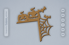 Halloween Door Corner Laser Cut SVG Product Image 2