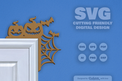Halloween Door Corner Laser Cut SVG Product Image 3