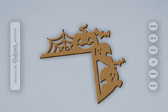 Halloween Door Corner Laser Cut SVG Product Image 1