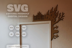 Halloween Door Corner Laser Cut SVG Product Image 2