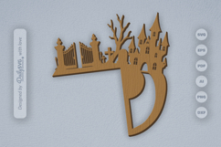 Halloween Door Corner Laser Cut SVG Product Image 2
