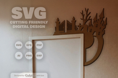 Halloween Door Corner Laser Cut SVG Product Image 3