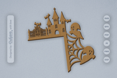 Halloween Door Corner Laser Cut SVG Product Image 3